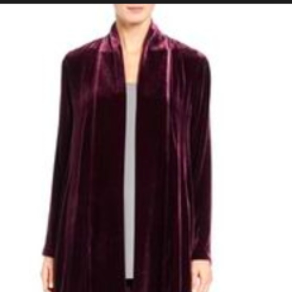Eileen Fisher Jackets & Blazers - Eileen Fisher Washable Velvet Duster silk blend M